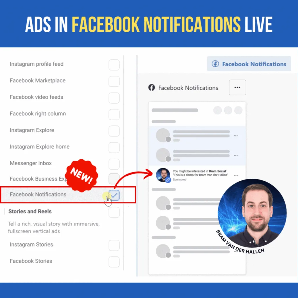 اعلانات الإشعارات على فيسبوك (Facebook Notification Ads)